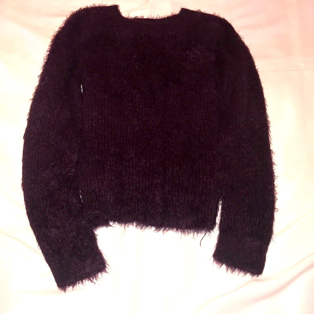 Fuzzy Plum Sweater